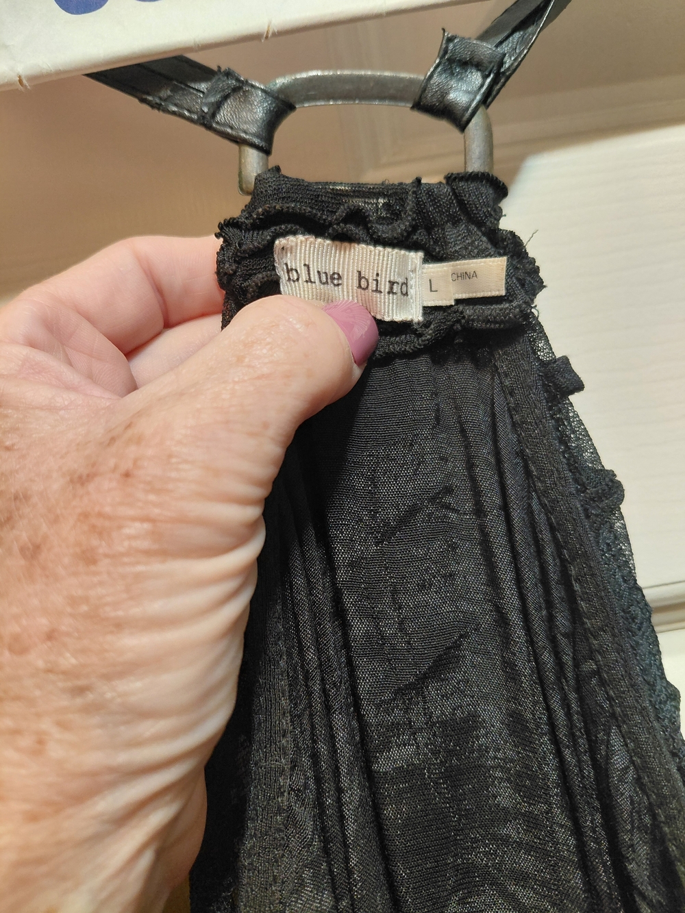 Blue Bird Black Layered Ruffle Racerback Tunic - Picture 2 of 8